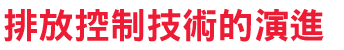 排放控制技術的演進